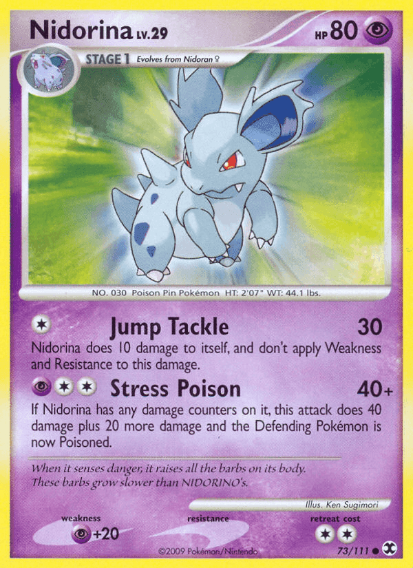 Nidorina, card 73 from Rising Rivals