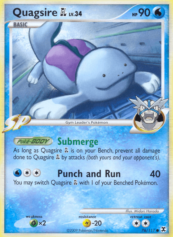 Quagsire GL, card 76 from Rising Rivals