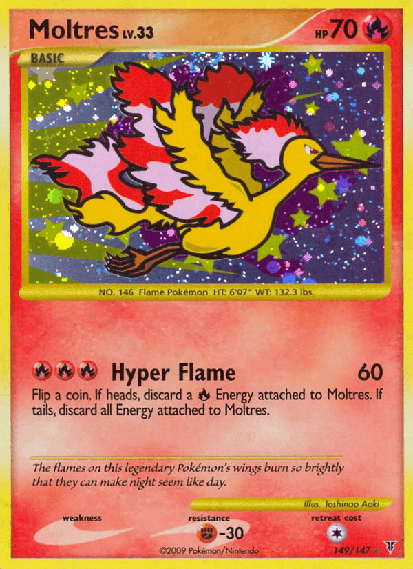 Moltres, carta 149 di Supreme Victors