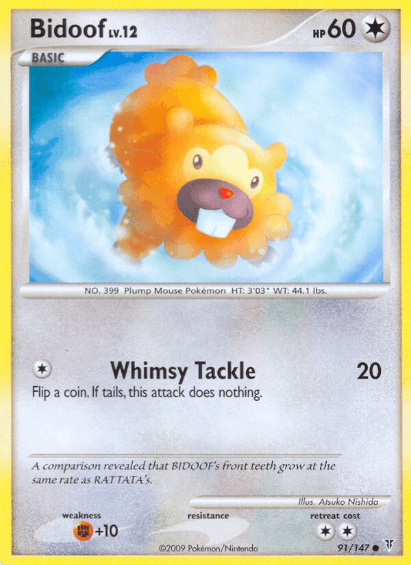 Bidoof, card 91 from Supreme Victors