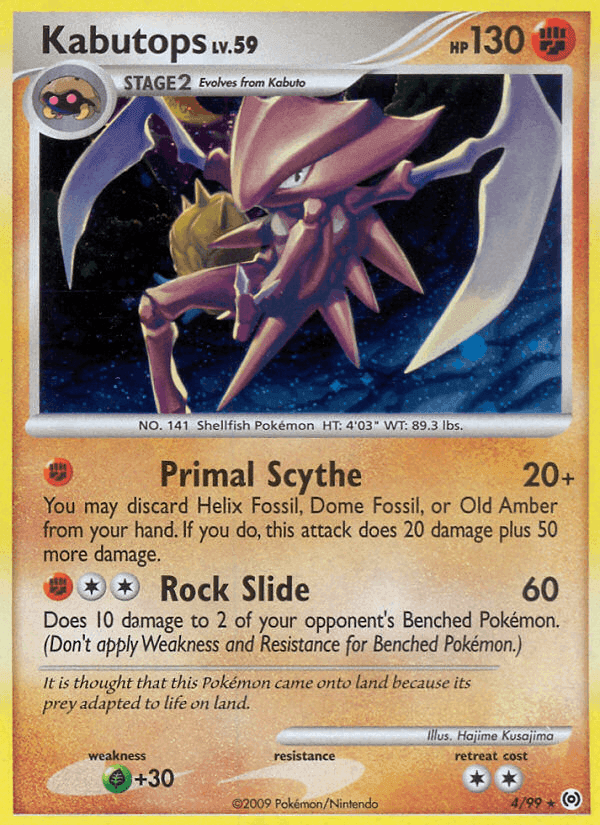 Kabutops, carte 4 de Arceus