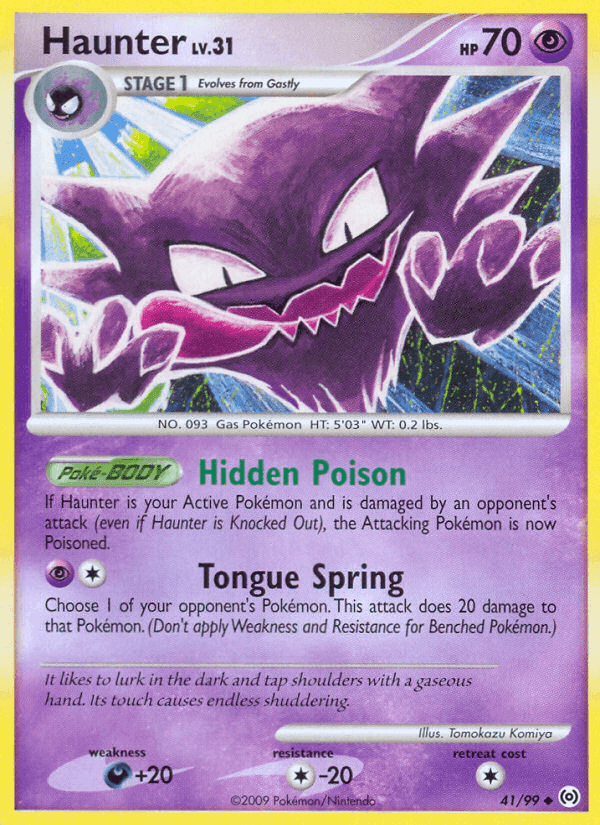 Haunter, carta 41 de Arceus