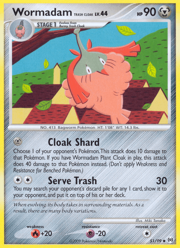 Wormadam Trash Cloak, carta 51 di Arceus