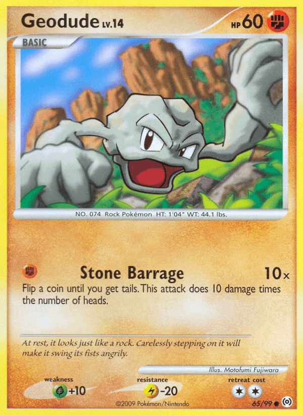 Geodude, carta 65 di Arceus