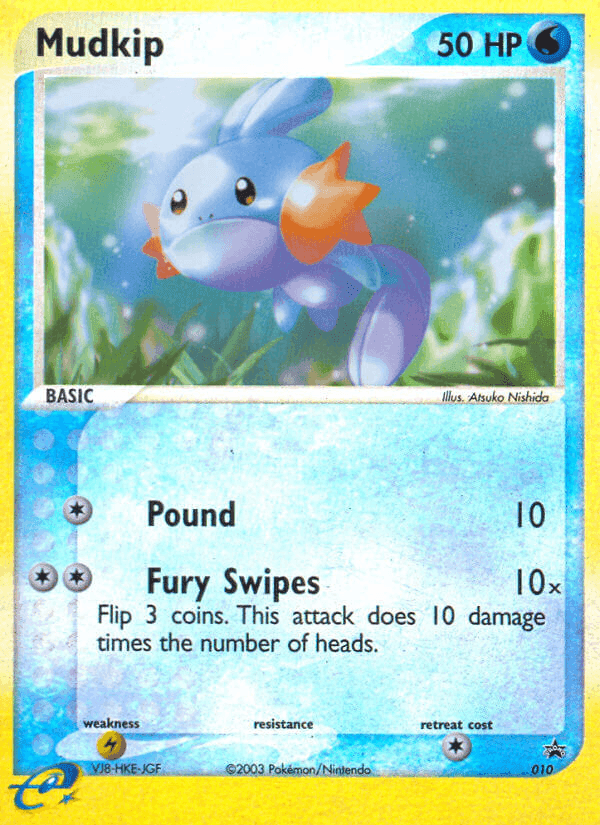Mudkip, card 10 from Nintendo Black Star Promos