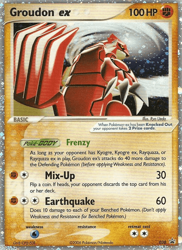 Groudon ex, card 38 from Nintendo Black Star Promos