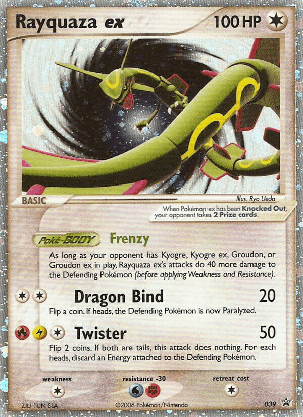 Rayquaza ex, card 39 from Nintendo Black Star Promos