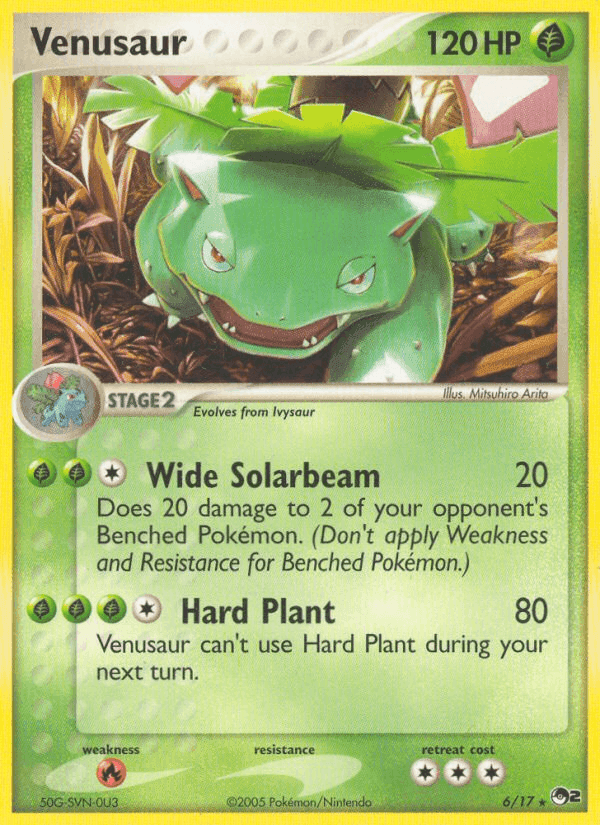 Venusaur, carta 6 di POP Serie 2