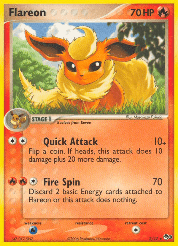Flareon, carta 2 di POP Serie 3