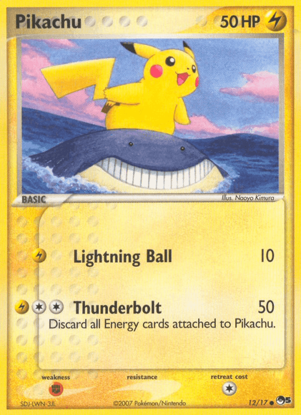Pikachu, card 12 from POP Series 5