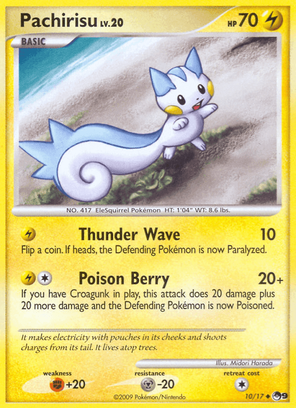 Pachirisu, carta 10 de POP Series 9