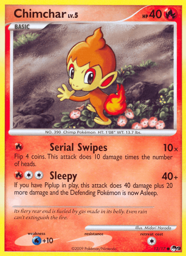 Chimchar, carta 13 de POP Series 9