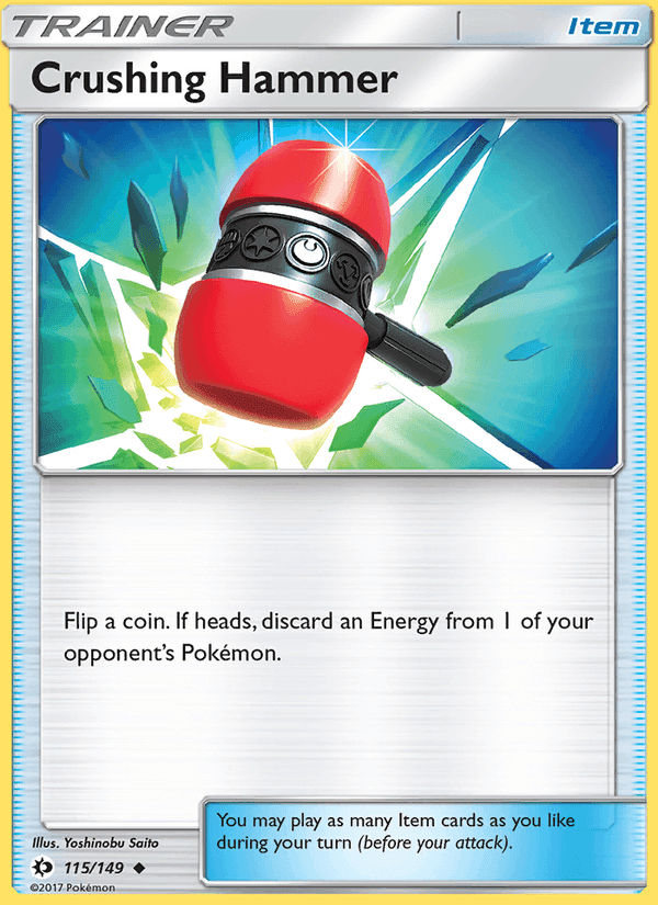 Crushing Hammer, card 115 from Sun & Moon