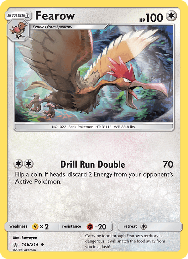 Fearow, card 146 from Unbroken Bonds