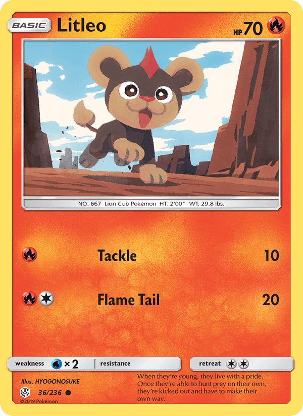 Litleo, card 36 from Cosmic Eclipse