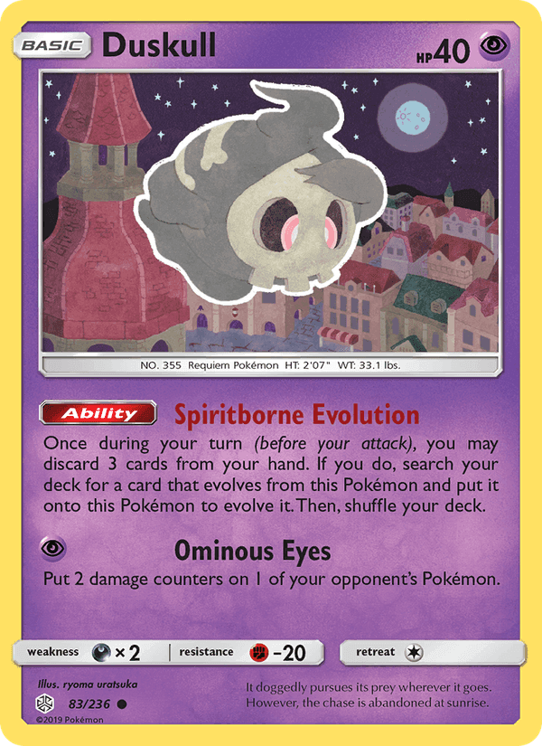 Duskull, carta 83 di Cosmic Eclipse