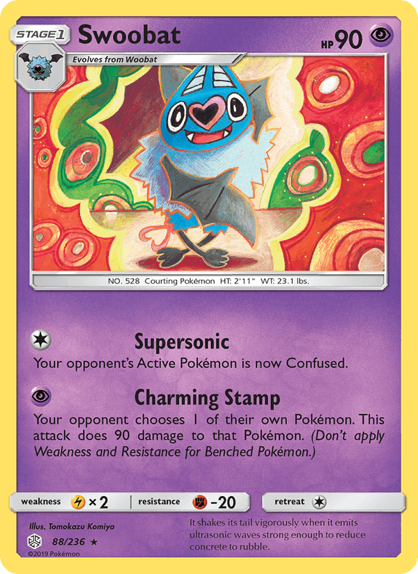 Swoobat, card 88 from Cosmic Eclipse