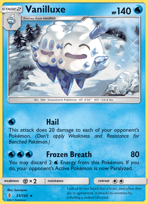 Vanilluxe, card 35 from Guardians Rising