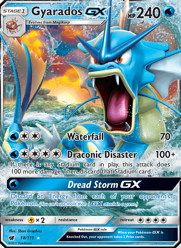 Gyarados GX, card 18 from Crimson Invasion