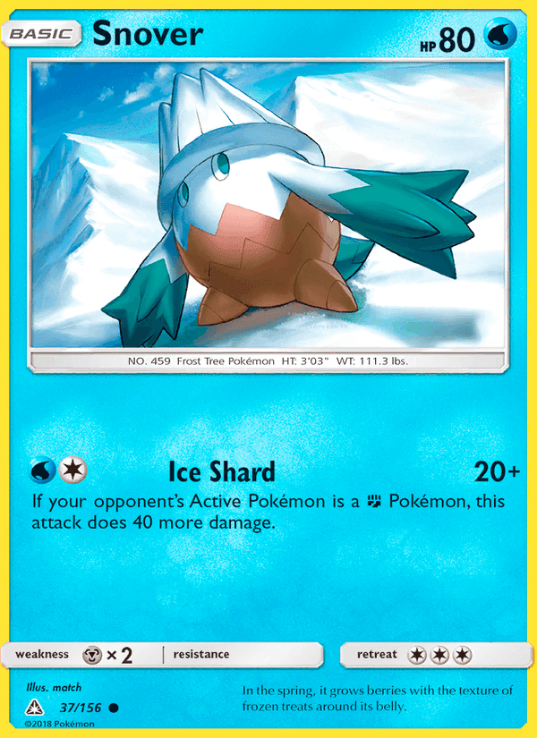 Snover, card 37 from Ultra Prism
