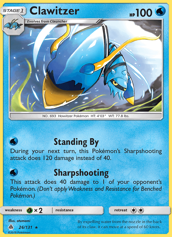 Clawitzer, carta 26 di Forbidden Light