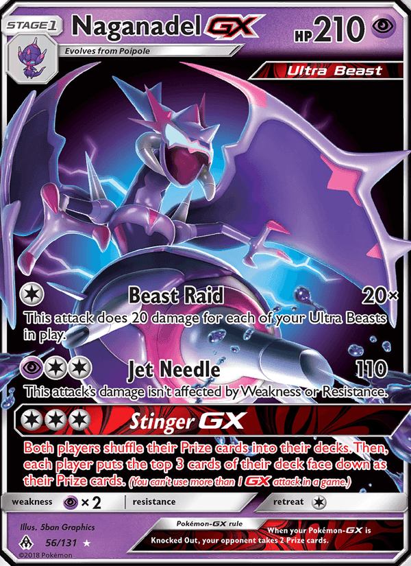 Naganadel GX, carta 56 di Forbidden Light