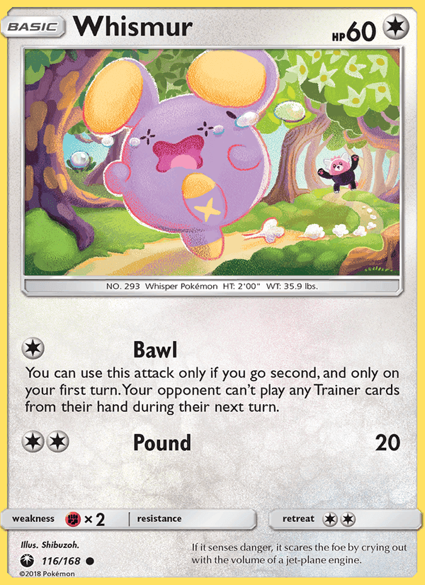 Whismur, card 116 from Celestial Storm