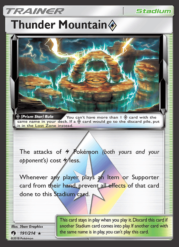 Thunder Mountain ◇, card 191 from Lost Thunder