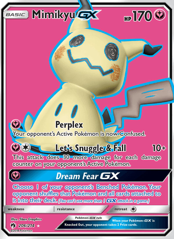 Mimikyu GX, card 206 from Lost Thunder