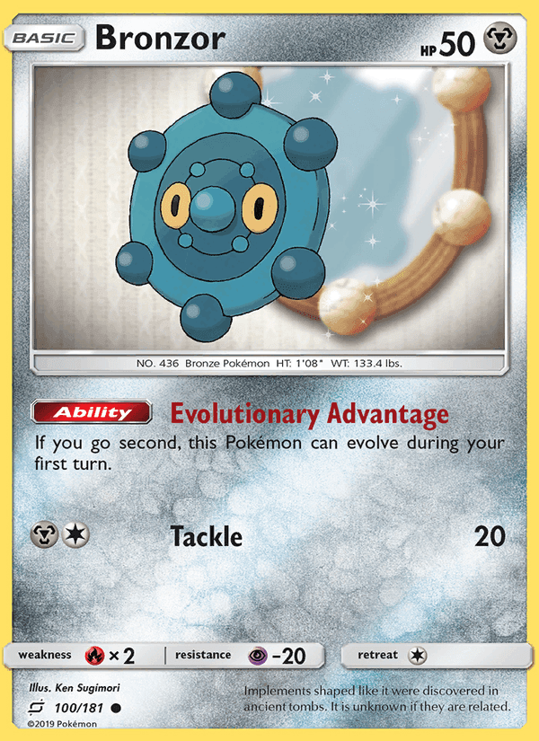 Bronzor, card 100 from Team Up