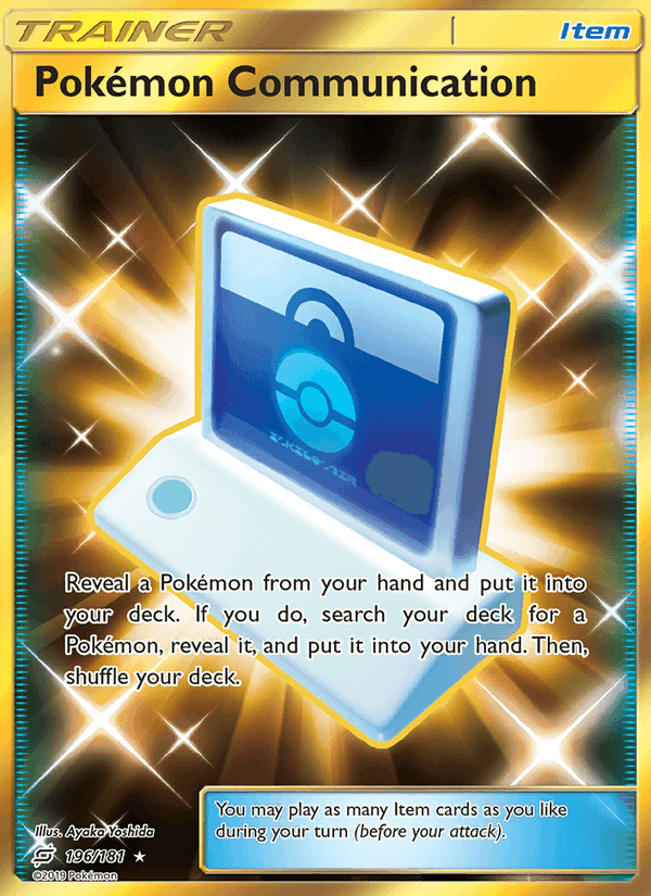 Pokémon Communication, carta 196 de Team Up