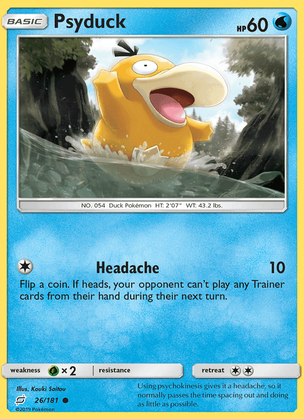 Psyduck, carta 26 di Team Up