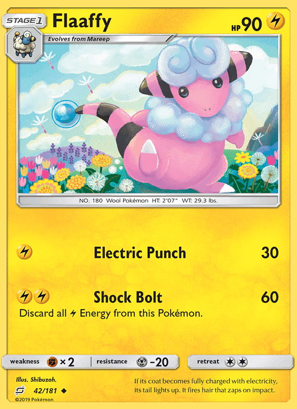 Flaaffy, card 42 from Team Up