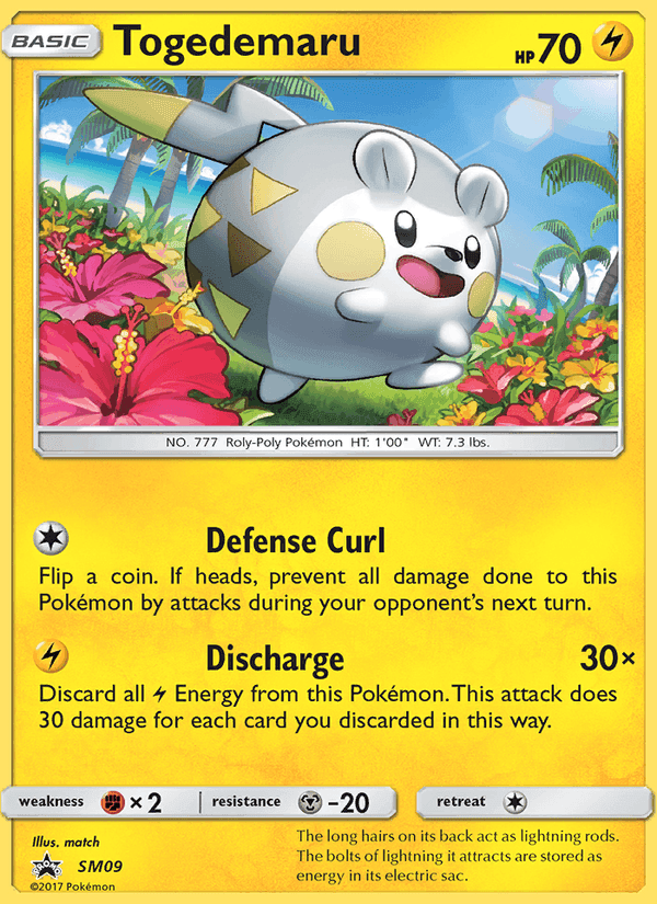 Togedemaru, carte SM09 de Promo SM