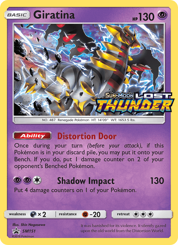 Giratina, carta SM151 di SL Promo