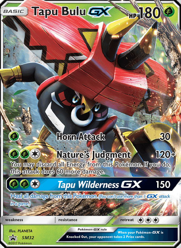 Tapu Bulu GX, carta SM32 di SL Promo