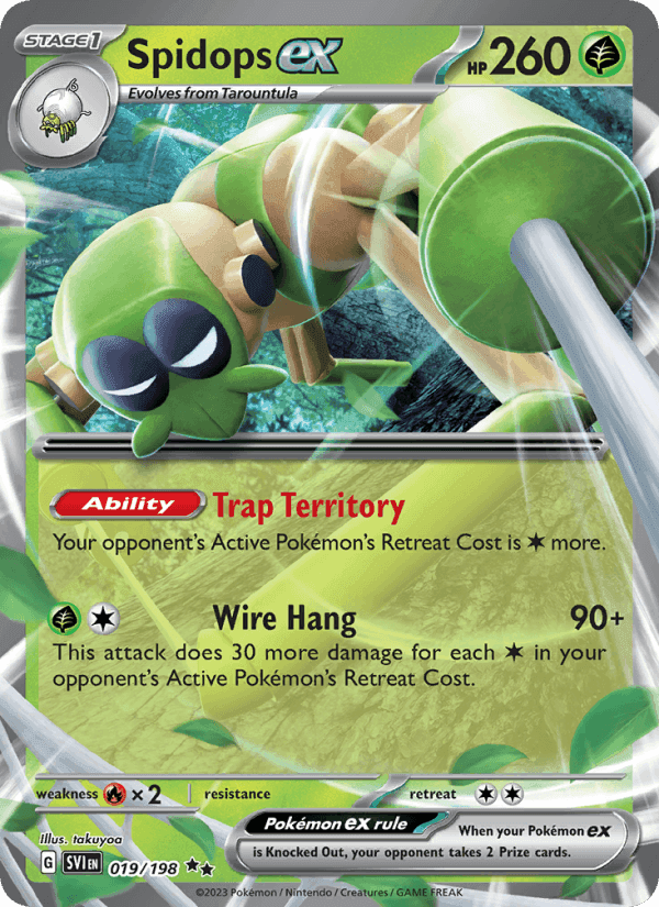Spidops ex, carta 019 di Scarlet & Violet