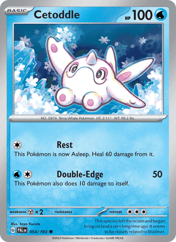 Cetoddle, card 054 from Paldea Evolved