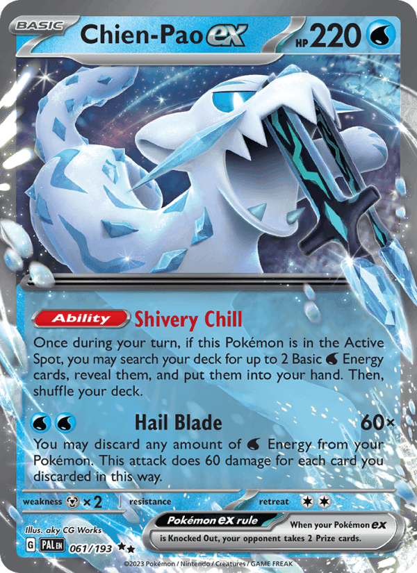Chien-Pao ex, card 061 from Paldea Evolved