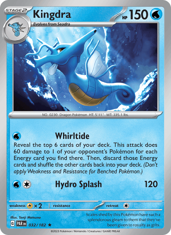 Kingdra, carte 032 de Paradox Rift
