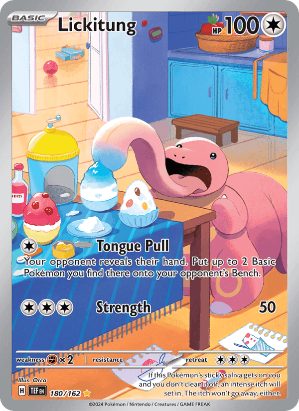 Lickitung, carta 180 di Temporal Forces