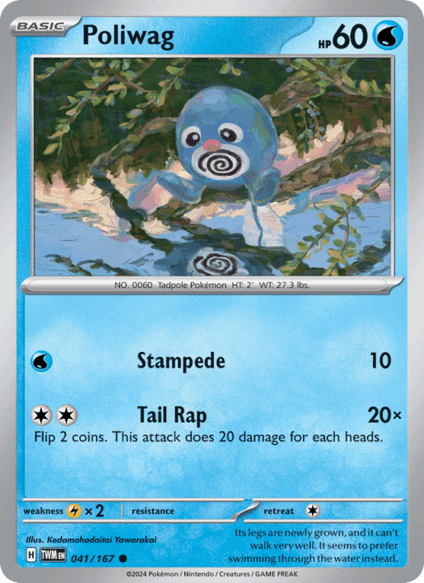 Poliwag, card 041 from Twilight Masquerade