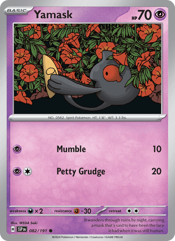 Yamask, card 082 from Surging Sparks
