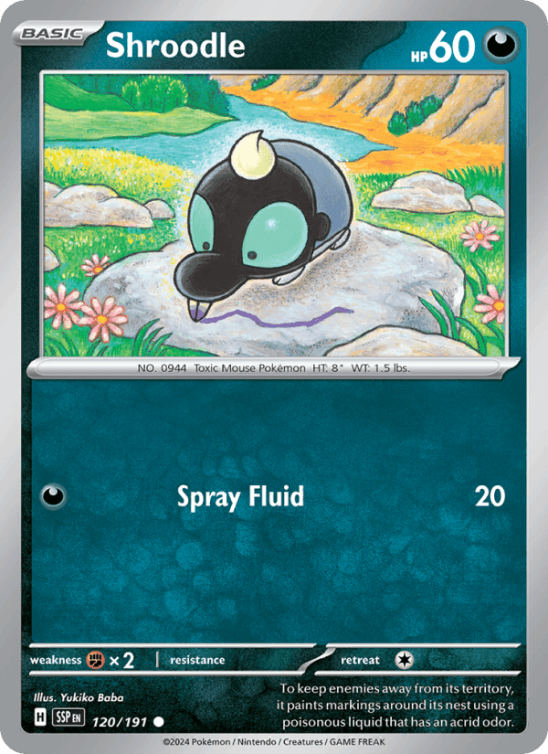 Shroodle, card 120 from Surging Sparks