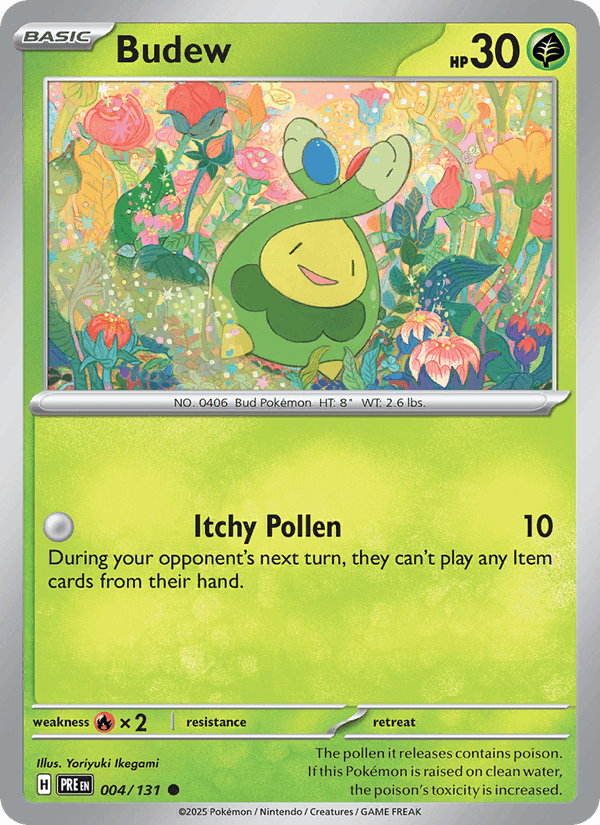 Budew, carta 004 di Prismatic Evolutions