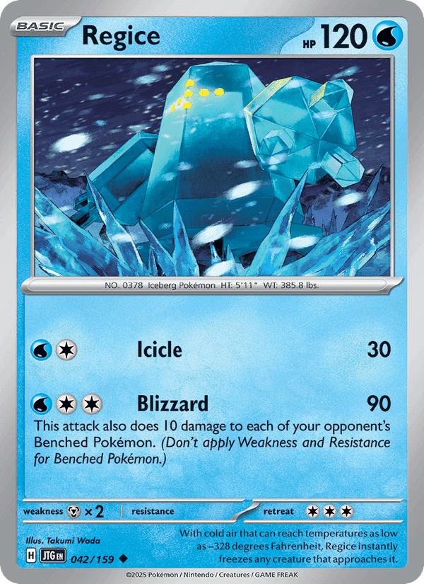 Regice, card 042 from Journey Together