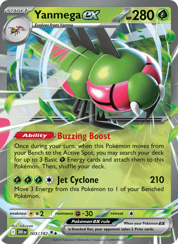 Yanmega ex, card 003 from Destined Rivals