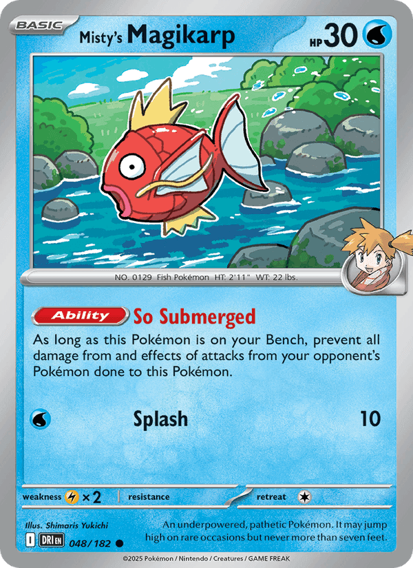 Misty's Magikarp, card 048 from Destined Rivals