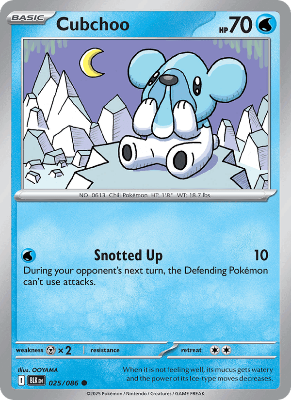 Cubchoo, carta 025 di Black Bolt