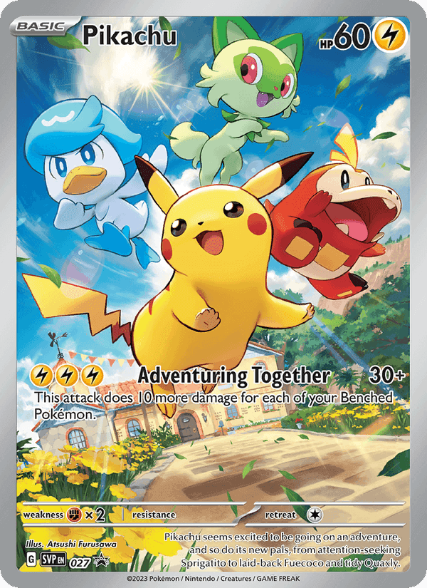 Pikachu, carte 027 de SVP Black Star Promos